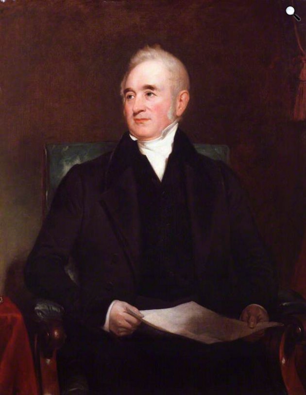 George Stephenson angol mérnök, a vasúti gőzvontatás úttörője (Fotó: Nemzeti Portré Galéria, London/Wikimédia)
