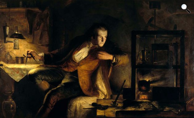 James Eckford Lauder: James Watt a gyakorlatban is alkalmazható első gőzgép feltalálója, 1855 (Fotó: jameswatt.org)