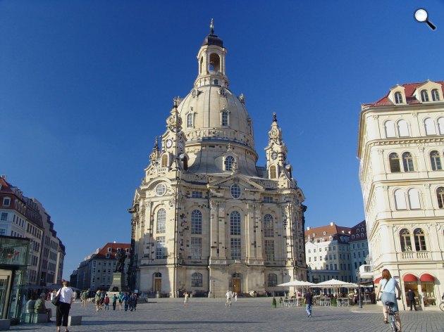 A barokk stílusú Frauenkirche - Miasszonyunk templom -, Drezda (Fotó: Pixabay)