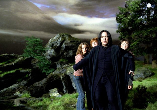 Harry Potter - Az azkabani fogoly - Alan Rickman, Emma Watson, Daniel Radcliffe, Rupert Grint, 2004 (Fotó: listal.com)