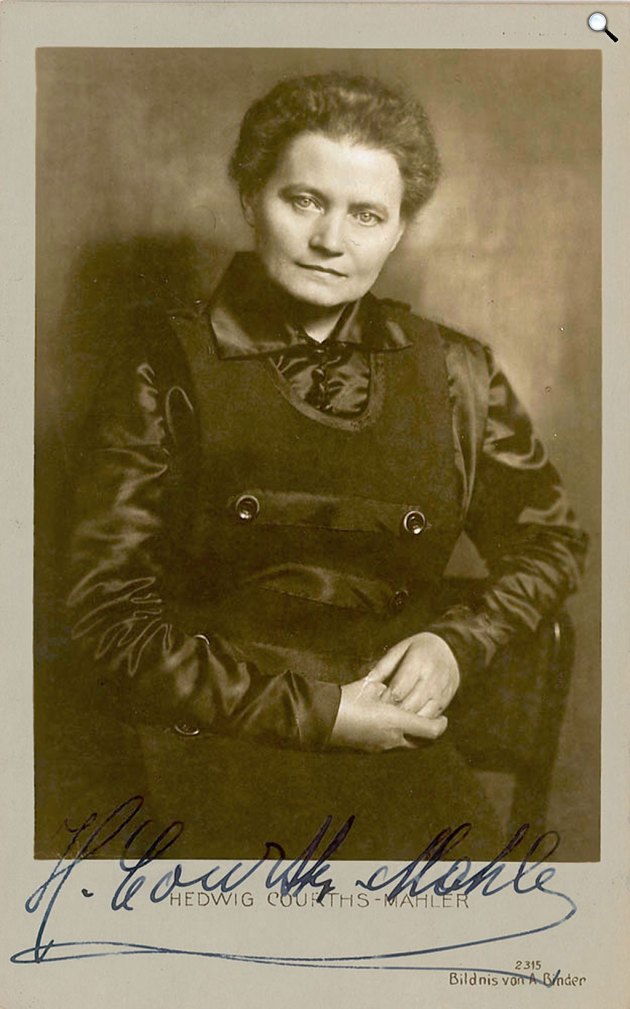 Hedwig Courths-Mahler (1867-1955) német írónő, 1900 körül (Fotó: Wikimédia)