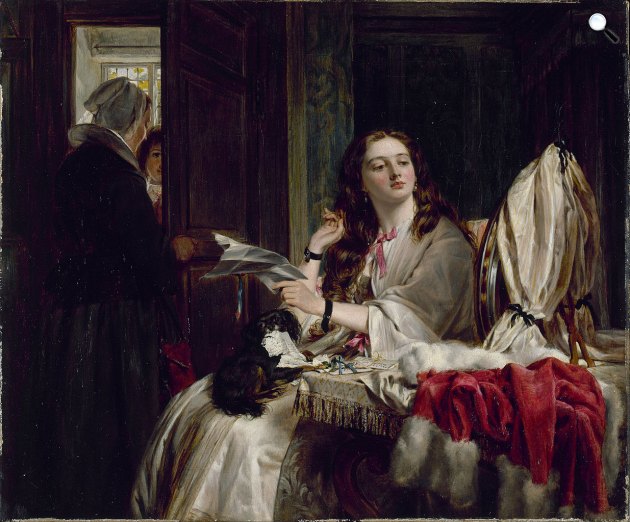John Callcott Horsley: Szent Valentin reggelén, 1865 (Fotó: Wikimédia)