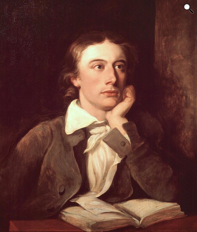 William Hilton: John Keats költő posztumusz portréja, 1822 (Fotó: National Portrait Gallery)