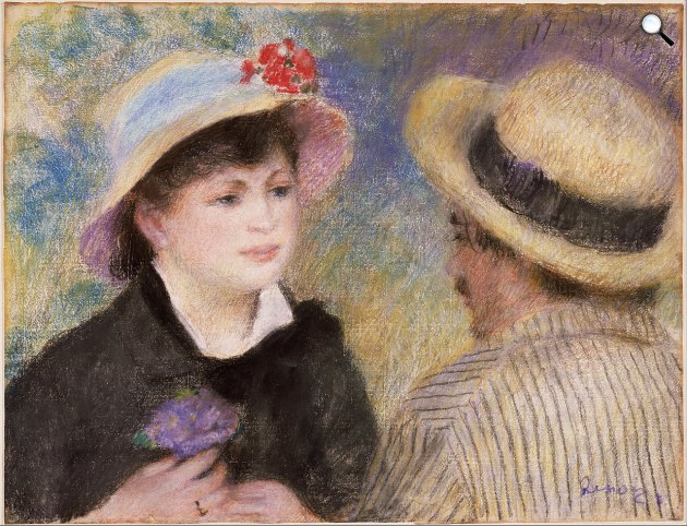 Pierre-Auguste Renoir: Csónakázó pár (állítólag Aline Charigot és Renoir), 1881 (Fotó: Museum of Fine Arts, Boston/Wikimédia)