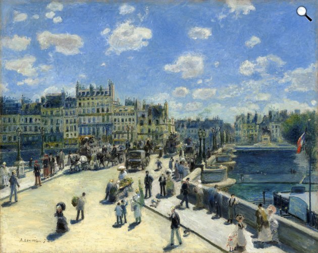 Pierre-Auguste Renoir: Pont-Neuf, Párizs, 1872 (Fotó: National Gallery of Art/Wikimédia)