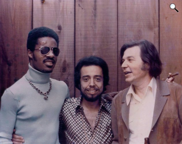 Stevie Wonder, Sergio Mendes és Antonio Carlos Jobim zenészek (Fotó: Pinterest)
