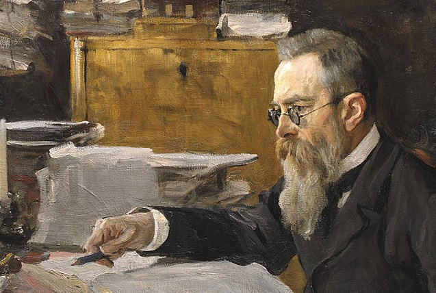 Valentin Serov: Nyikolaj Rimszkij-Korszakov, 1898, részlet (Fotó: Wikipédia)