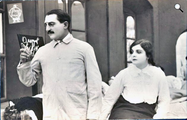 A tolonc - Hidvéghy Ernő és Berky Lili, 1914 (Fotó: Nemzeti Filmintézet)
