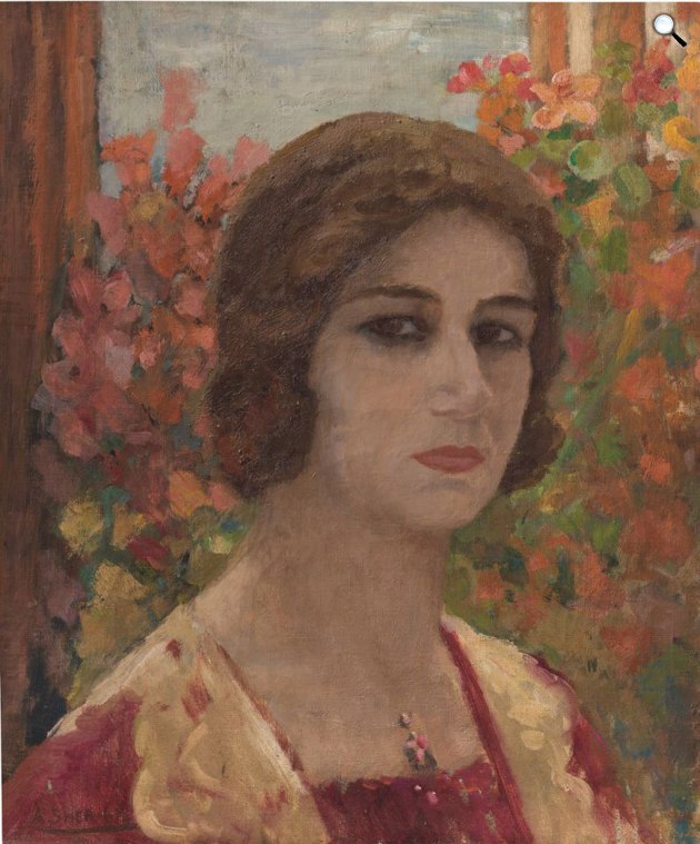 Amrita Sher-Gil: Denyse Prouteaux portréja, 1932 körül (Fotó: Christies)