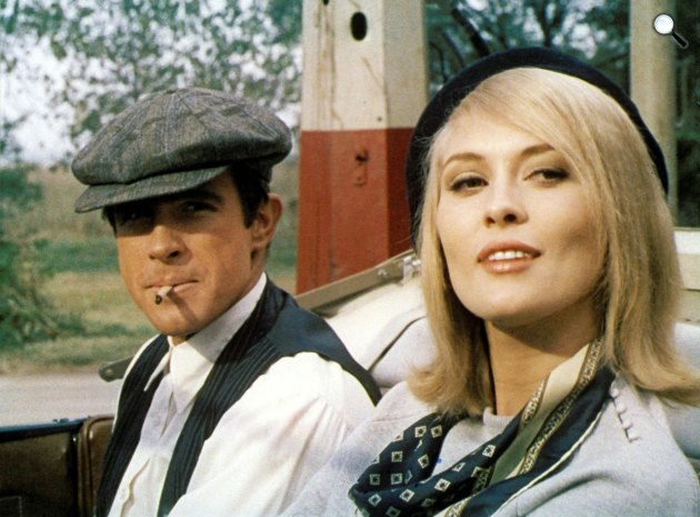 Bonnie és Clyde -  Warren Beatty és Faye Dunaway, 1967 (Fotó: listal.com)