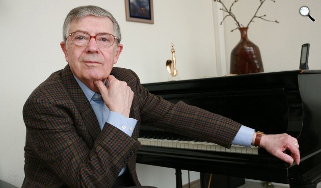 Gonda János (1932-2021) Széchenyi- és Erkel-díjas zenepedagógus, zongoraművész, zeneszerző (Fotó: Magyar Jazz Szövetség)