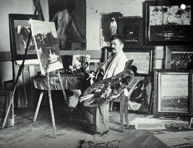 Koszta József (1861-1949) Kossuth-díjas magyar festő (Fotó: OSZK)