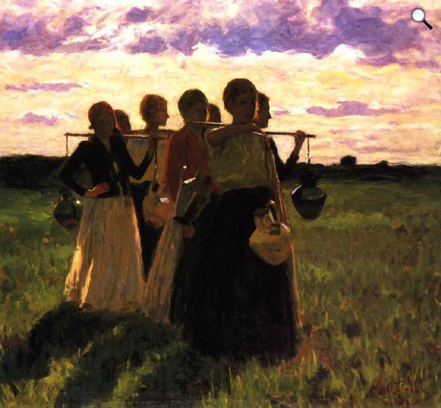 Koszta József: Vízhordók, 1903 (Fotó: Móra Ferenc Múzeum)