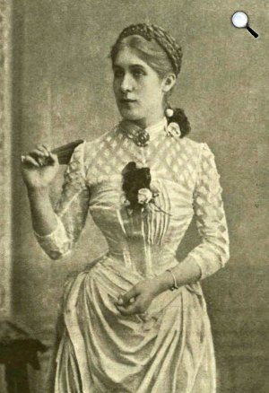 Márkus Emília (1860-1949) színművész, az első magyar film főszereplője (Fotó: OSZK)