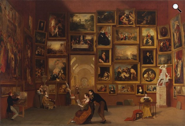 Samuel Morse: A Louvre Galériája, 1831-33 (Fotó: Wikimédia)