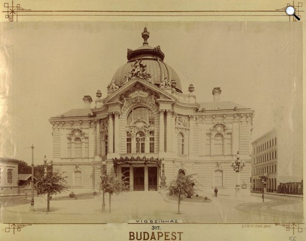 A Vígszínház épülete, Budapest, 1896 körül (Fortepan/Budapest Főváros Levéltára/Klösz György)