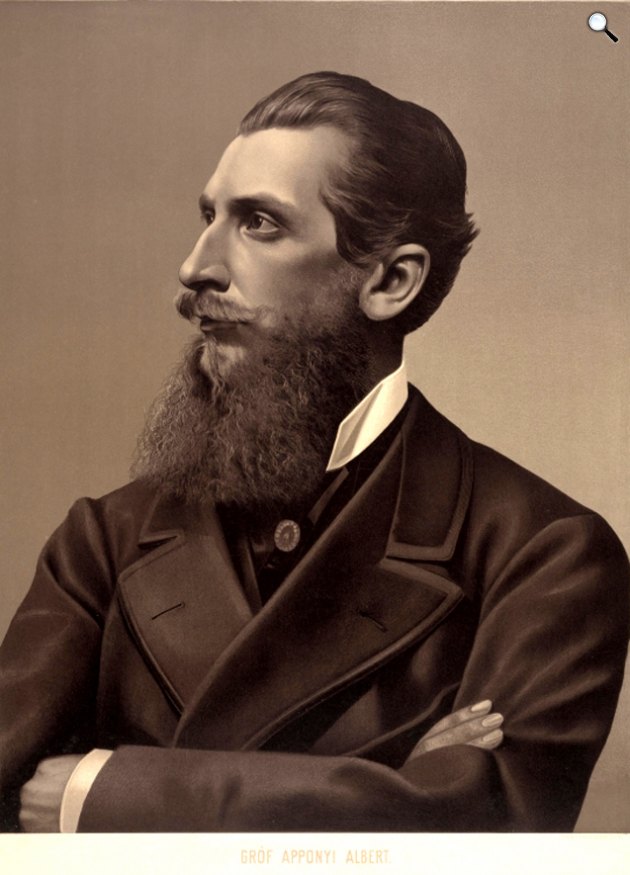 Gróf Apponyi Albert (1846-1933) politikus, 1885 (Fotó: Wikimédia)
