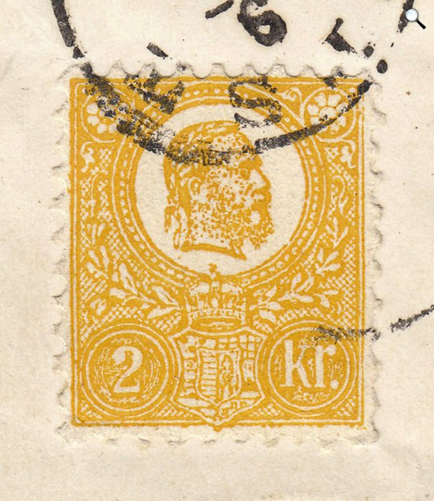 Az első magyar kőnyomatos bélyeg Pöttyös Jóskaként vonult be a filatélia történetébe, 1871-ben (Fotó: belyegmuzeum.hu)