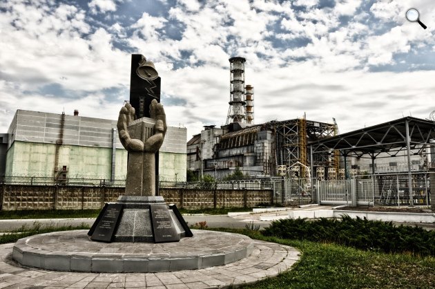 Emlékmű - Pripjaty jelenleg elhagyatott szellemváros, a tőle alig három kilométerre fekvő csernobili atomerőmű 4-es blokkja 1986-ban felrobbant, Kijev, Ukrajna (Fotó: Pixabay)