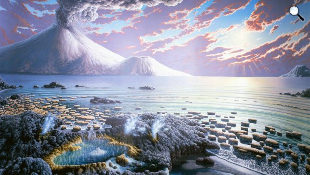 A Föld Archaikum (Archean) a földtörténeti táj (Fotó: NASA)