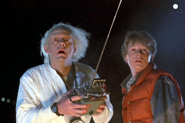 Vissza a jövőbe - Christopher Lloyd és Michael J. Fox (Fotó: Twitter)