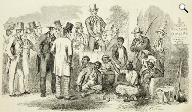 Harriet Beecher Stowe: Tamás bátya kunyhója c. könyv illusztrációja (Fotó: gutenberg.org)