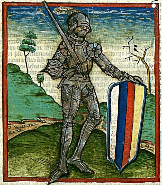 Hunyadi János (1407-1456) Magyarország kormányzója 1446 és 1453 között, XV. század, Thuróczi krónika (Fotó: Wikipédia)