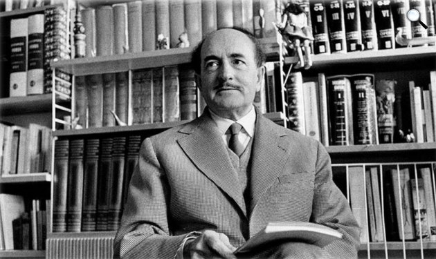 Salvatore Quasimodo (1901-1968) Nobel-díjas olasz költő, műfordító, kritikus (Fotó: Babelio)