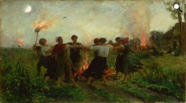 Jules Breton: Szent János ünnepe (Szent Iván-éj), 1875 (Fotó: Wikimédia)