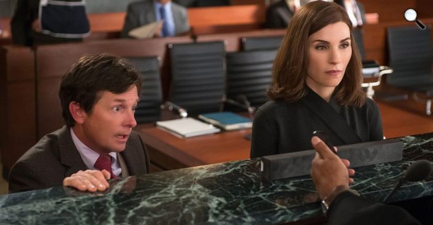 A férjem védelmében - Michael J. Fox és Julianna Margulies, 2015 (Fotó: listal.com)