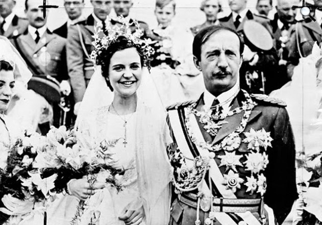 Apponyi Geraldine (1915-2002) Albánia királynéja és királynéja és I. Zogu (1895-1961) Albánia kriálya (Fotó: dr. Hunyor Imre fotóalbuma/MNM)