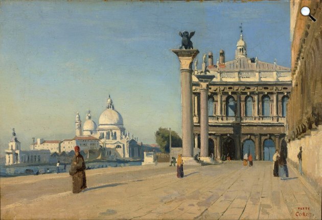 Jean-Baptiste Camille Corot (1796–1875): Reggel Velencében, 1834 (Fotó: Puskin Múzeum/Wikimédia)