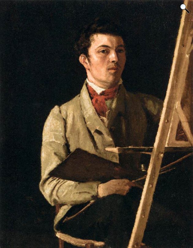 Jean-Baptiste Camille Corot (1796–1875): Önarckép, 1825 (Fotó: Louvre/Wikimédia)