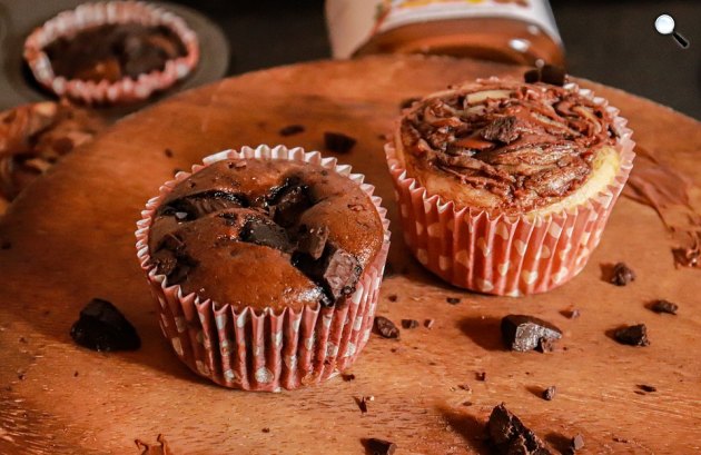 Nutellás-csokoládés muffin (Fotó: Pixabay)