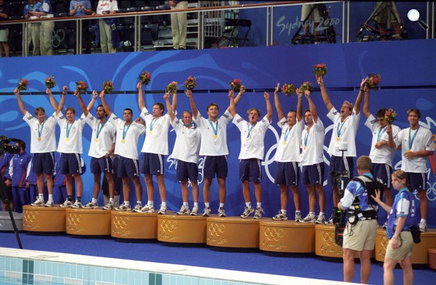 Vízilabda olimpiai és világbajnokaink (Fotó: MTI)