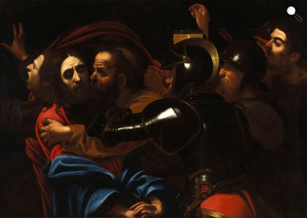 Michelangelo da Caravaggio (után): Krisztus elfogatása, 1602 (Fotó: Szépművészeti Múzeum/Régi képtár)