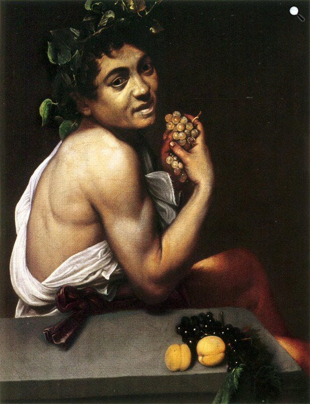 Michelangelo da Caravaggio: Önarckép. A beteg Bacchus-gyermek, 1593–1594 (Fotó: 