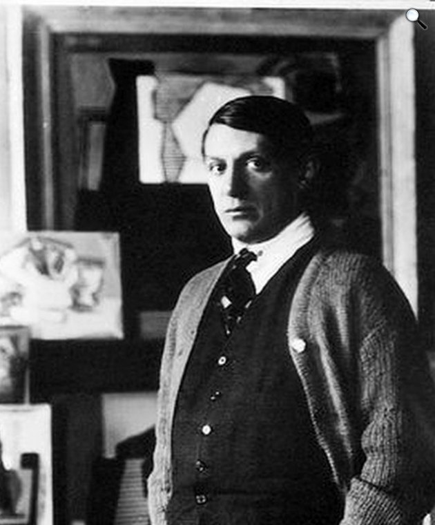 Pablo Picasso (1881-1973) festő, grafikus, szobrász, 1922 (Fotó: Man Ray/Israel Museum/europeana.eu)