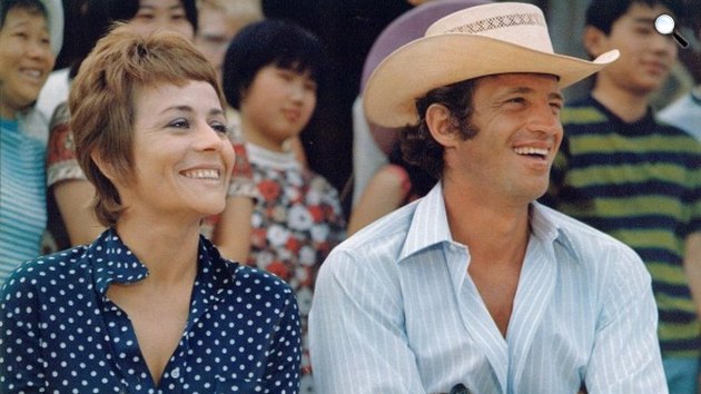 Egy férfi, aki tetszik nekem - Annie Girardot és Jean-Paul Belmondo, 1969 (Fotó: listal.com)