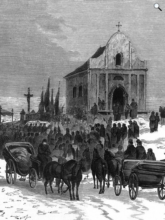 Báró Eötvös József halála és temetése 1871-ben (Fotó: MNM)