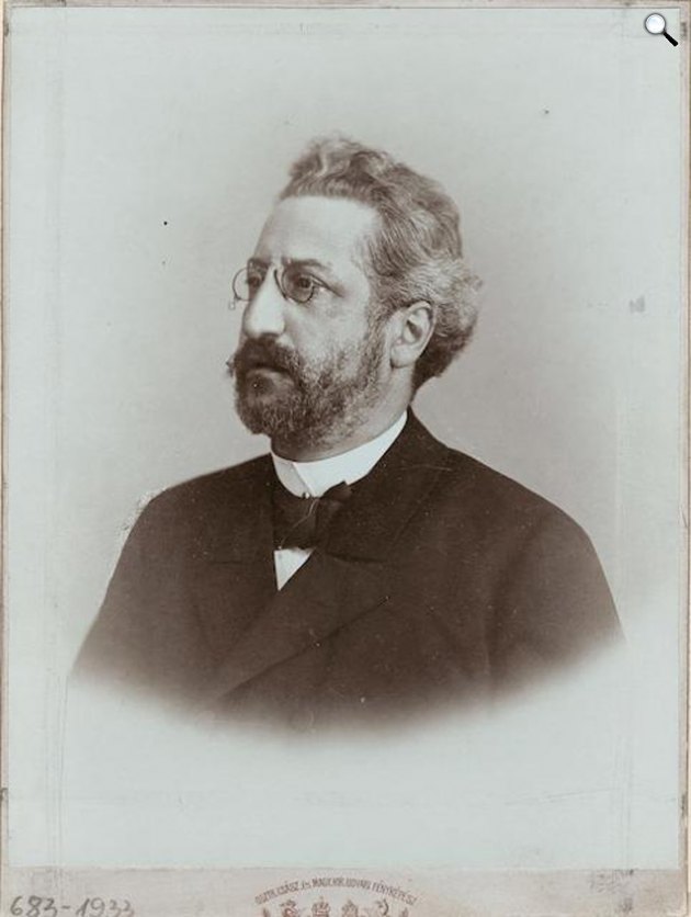 Goldziher Ignác (1850-1921) nyelvész, iszlám kutató, 1904 (Fotó: MNM/europeana.eu)