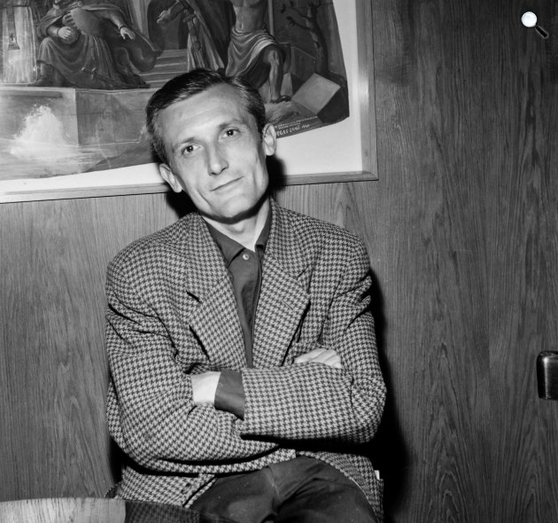 Pilinszky János (1921-1981) költő, publicista, 1969 (Fotó: Fortepan/Hunyady József)