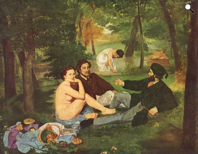 Edouard Manet: Reggeli a szabadban, 1863 (Fotó: Museo dOrsay/Wikimédia)