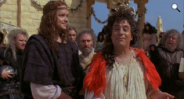 Erik, a viking - Tim Robbins és Terry Jones, 1989 (Fotó: listal.com)