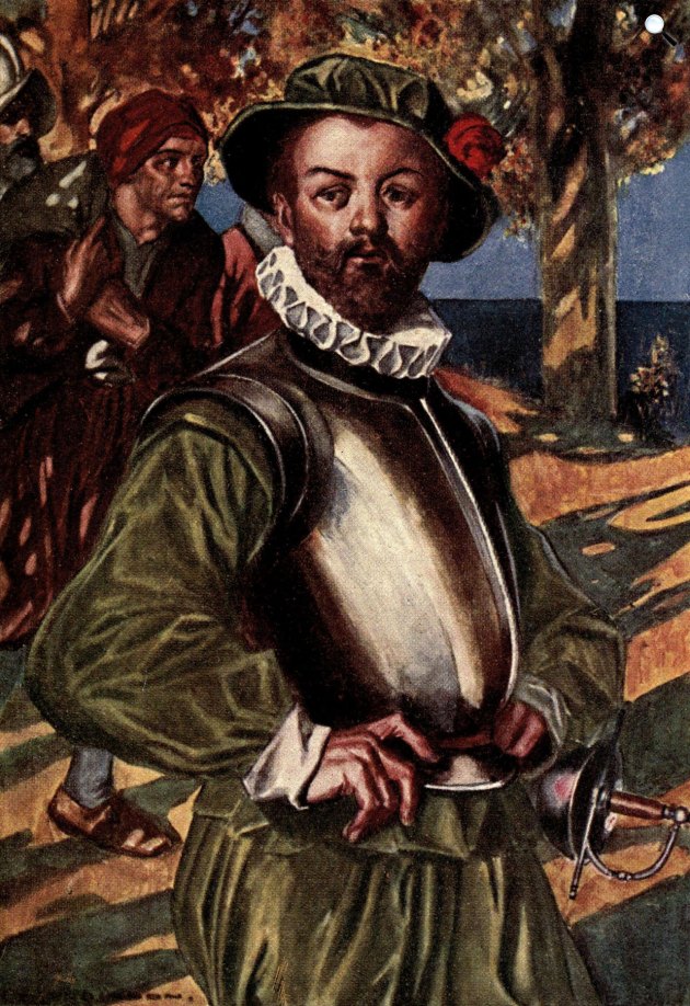 Thomas Heath Robinson: Sir Francis Drake (1540-1596) angol tengerész, felfedező (Fotó: Wikipédia)