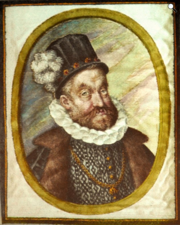 Albumoldal Philipp: II. Rudolf Habsburg-házi német-római császár, I. Rudolf néven magyar király (1552-1612) gyenge uralkodóként elsősorban korának művészetei és tudományai érdekelték (Fotó: Hainhofer nagycsaládos könyve/Wikimédia)