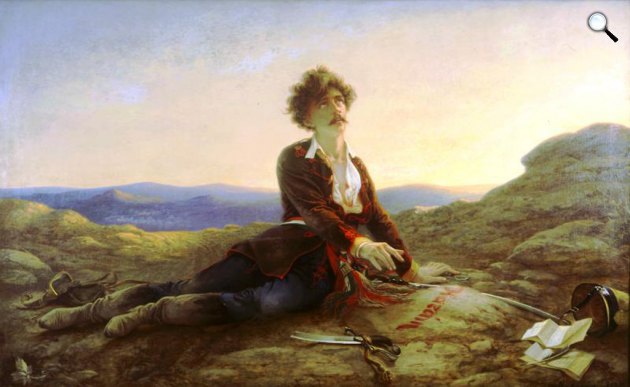 Madarász Viktor: Petőfi halála, 1875 (Fotó: PIM/Wikimédia)