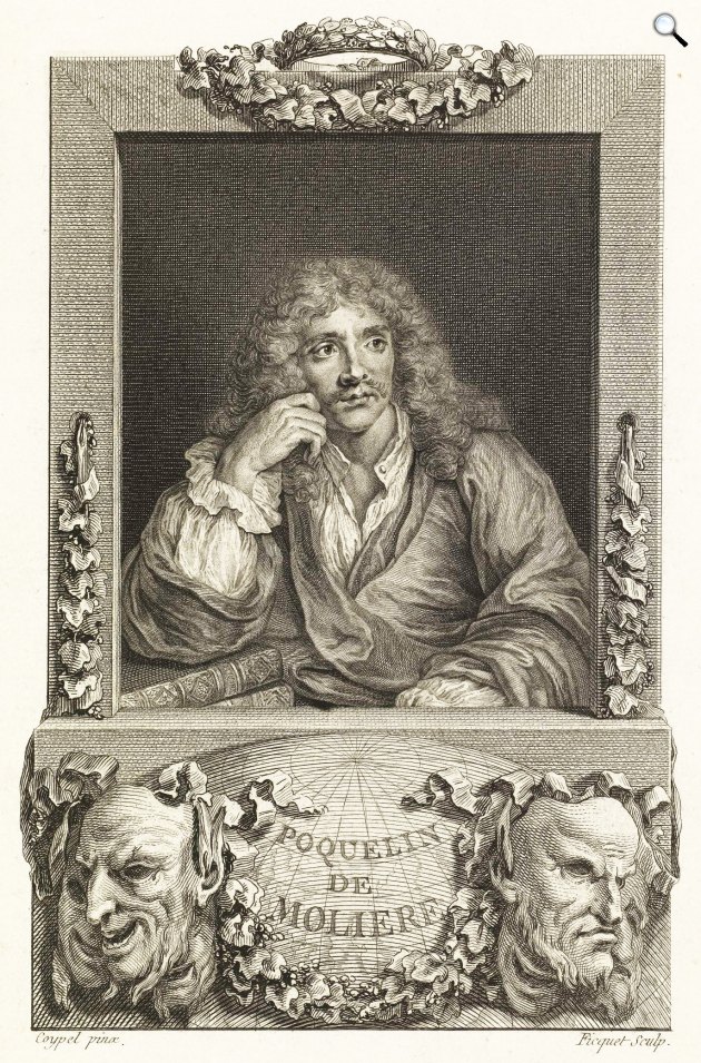 Charles Coypel: Molière, Jean-Baptiste Poquelin (1622-1673), drámaíró, rendező és színész, a modern komédia megteremtője (Fotó: German Digital Library/Herzog Anton Ulrich Museum)