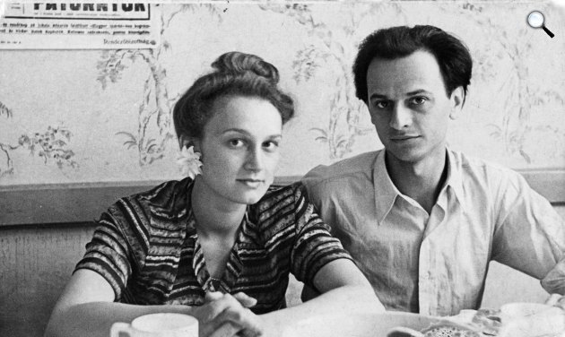 Nemes Nagy Ágnes és Lengyel Balázs 1946-47 körül, házasságuk elején (Fotó: Nemes Nagy Ágnes és Lengyel Balázs jogutódja/Jelenkor Kiadó)