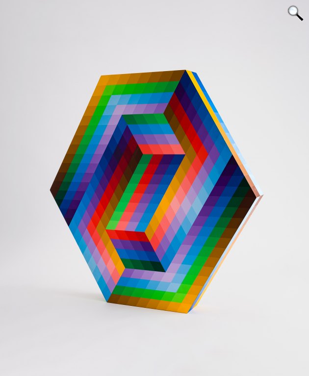 Victor Vasarely: Kezdi, 1989 (Fotó: Bruno Fabre ajándéka, 2019/Vasarely Múzeum)